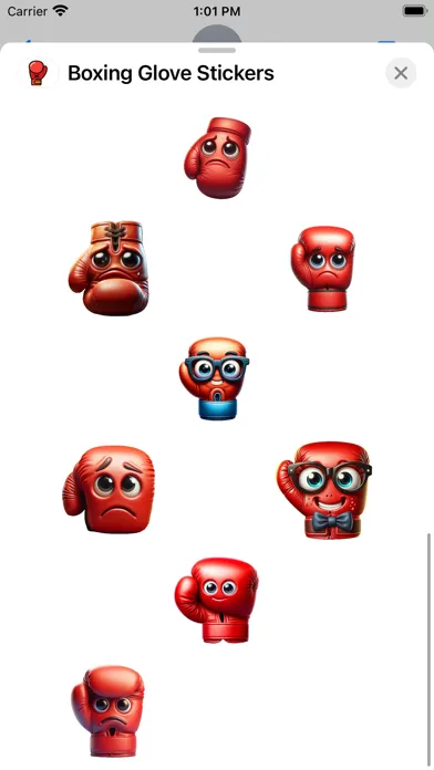 Tangkapan layar Boxing Glove Stickers