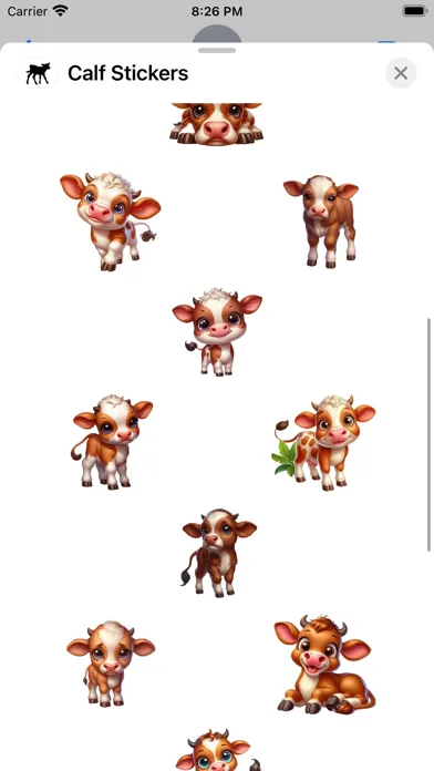 Calf Stickers Ekran Görüntüleri