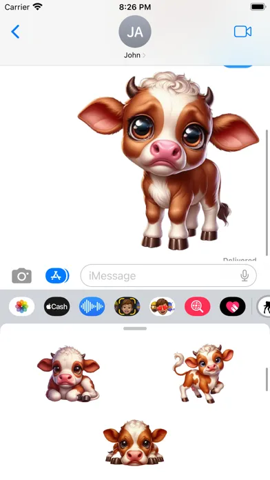 Calf Stickers Ekran Görüntüleri