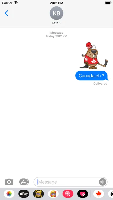 Скриншоты Canada Stickers App
