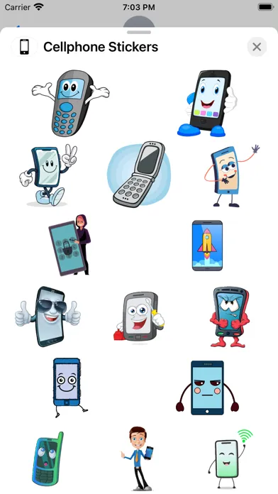 Cellphone Stickers スクリーンショット
