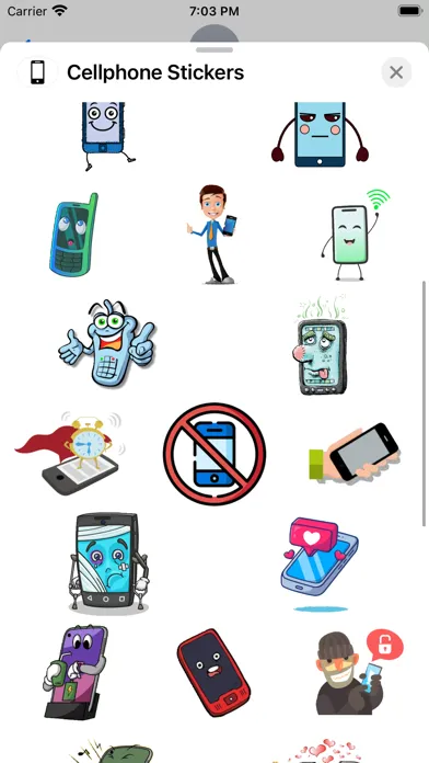 Cellphone Stickers スクリーンショット