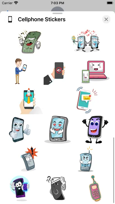 Cellphone Stickers スクリーンショット