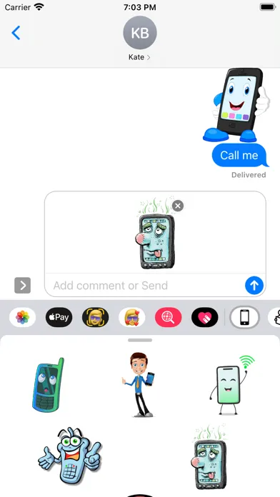 Cellphone Stickers スクリーンショット