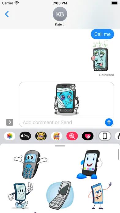Cellphone Stickers スクリーンショット