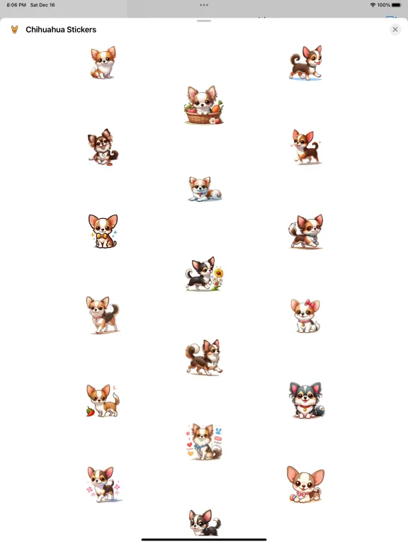 Chihuahua Stickers iPad 应用截图