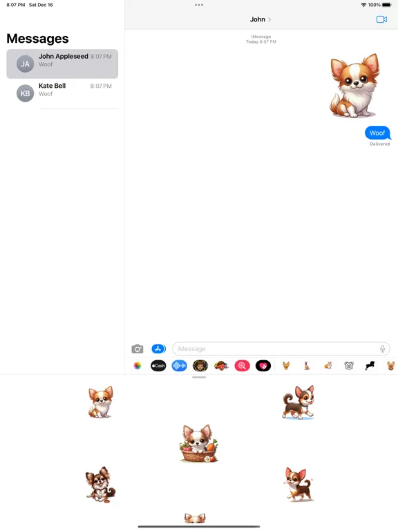 Chihuahua Stickers iPad 应用截图