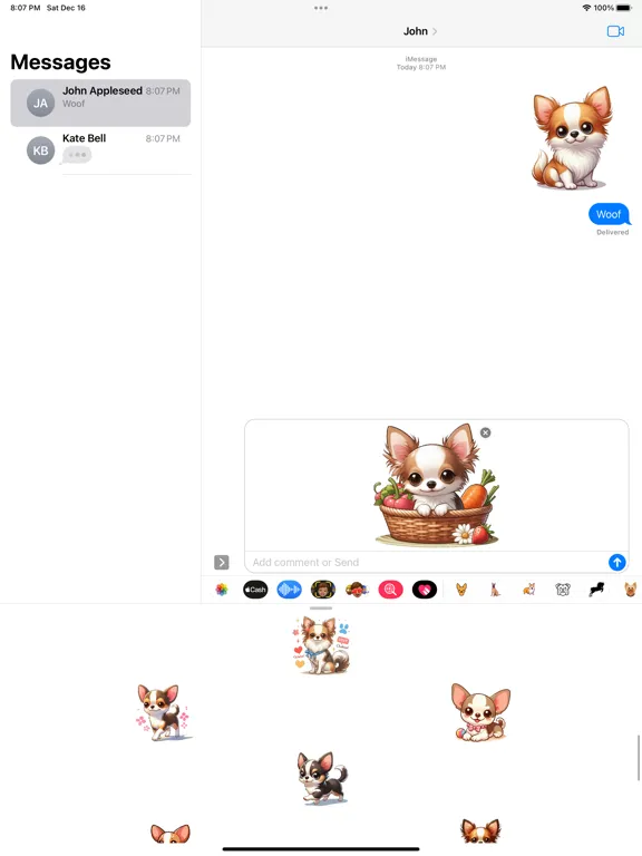 Chihuahua Stickers iPad 应用截图