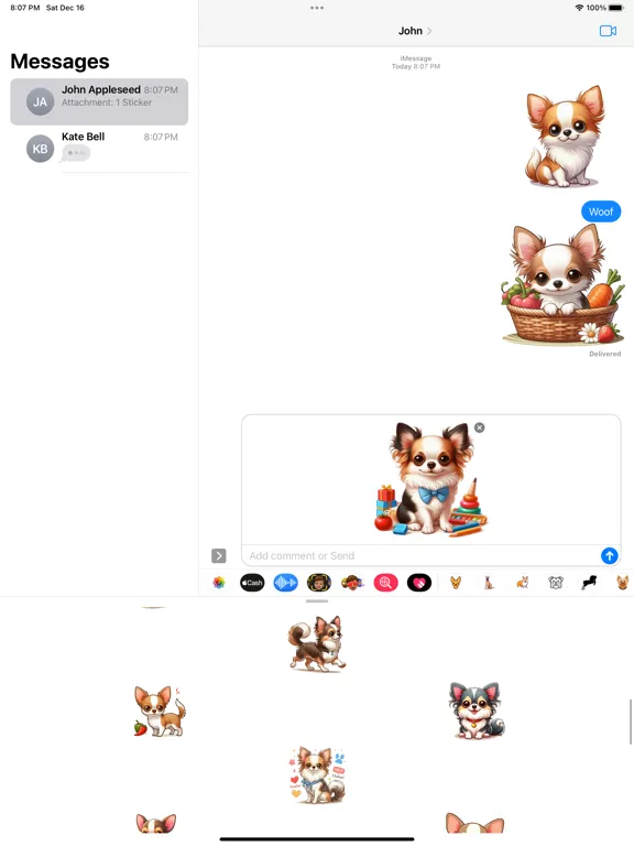 Chihuahua Stickers iPad 应用截图