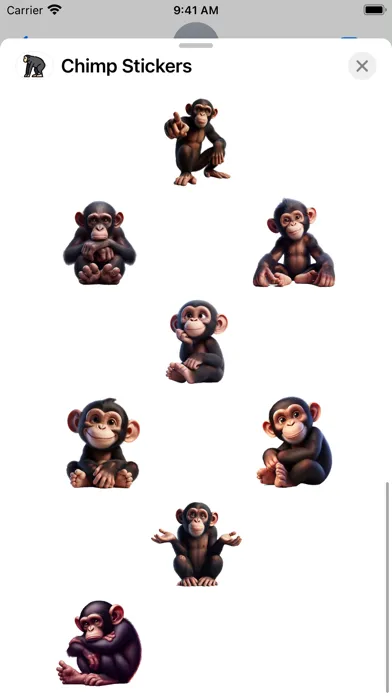 تصاویر Chimp Stickers