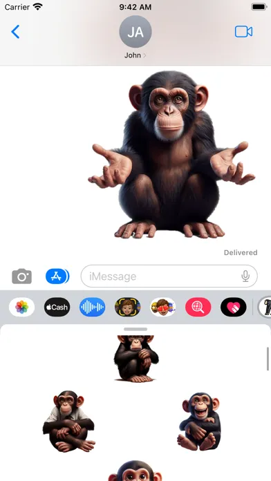 تصاویر Chimp Stickers