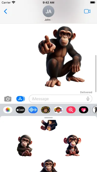 تصاویر Chimp Stickers