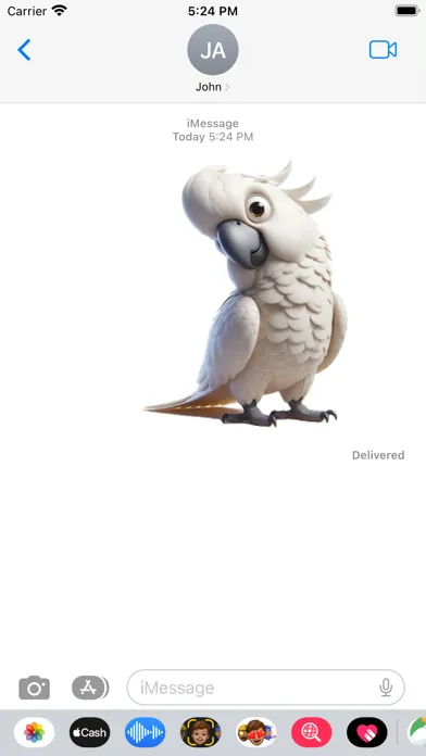 Captures d'écran de Cockatoo Stickers