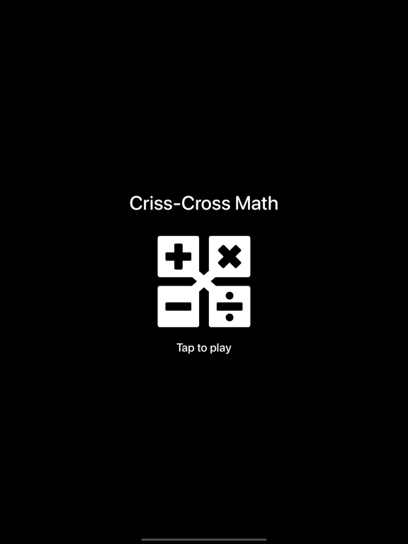 Tangkapan skrin Criss-Cross Math iPad 