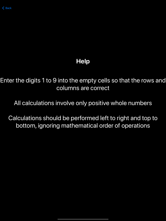 Tangkapan skrin Criss-Cross Math iPad 
