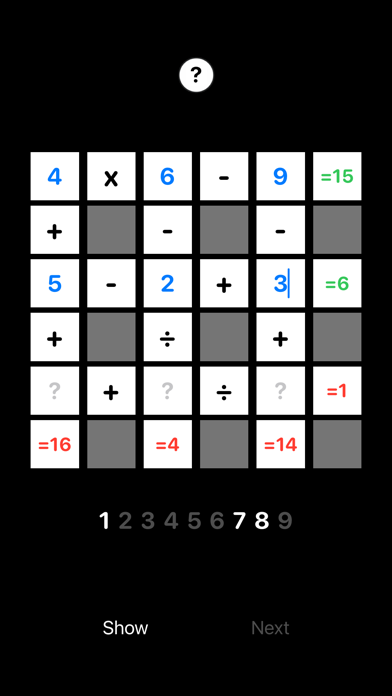 Tangkapan skrin Criss-Cross Math