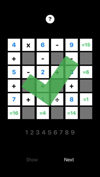 Tangkapan skrin Criss-Cross Math