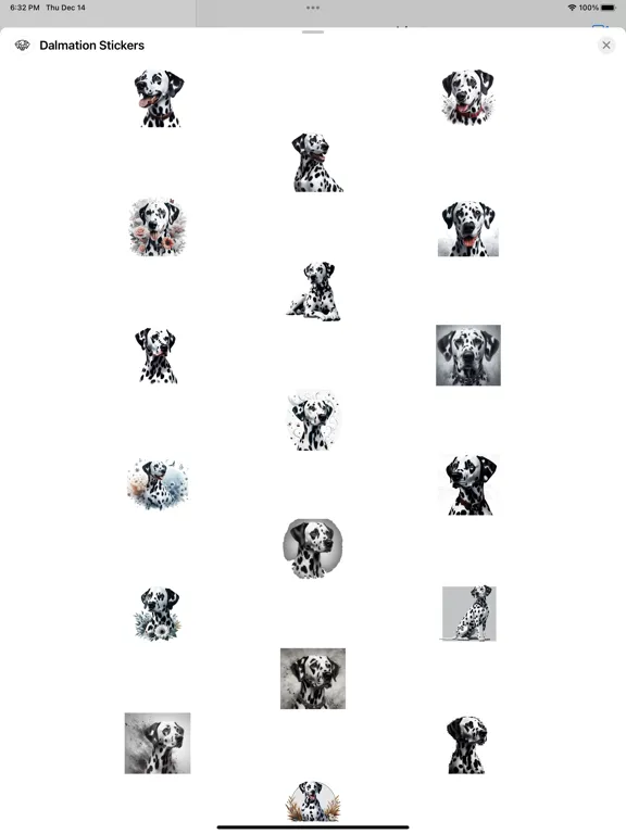 Captures d'écran de Dalmation Stickers iPad 