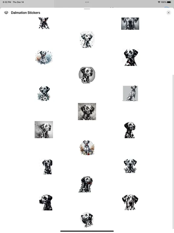 Captures d'écran de Dalmation Stickers iPad 