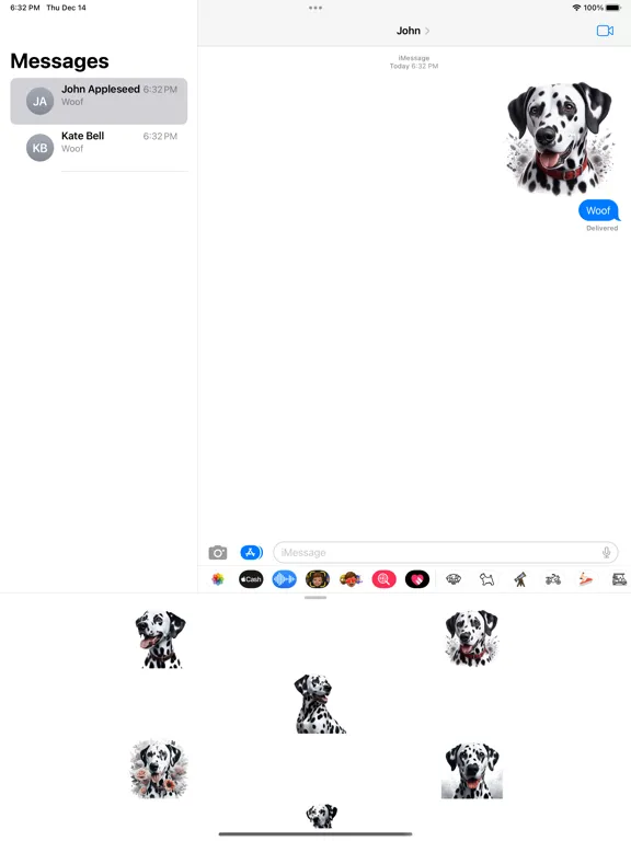 Captures d'écran de Dalmation Stickers iPad 