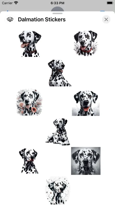 Captures d'écran de Dalmation Stickers