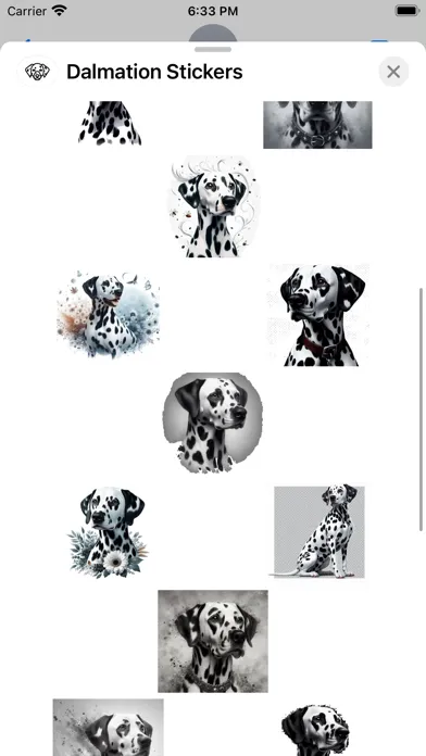 Captures d'écran de Dalmation Stickers