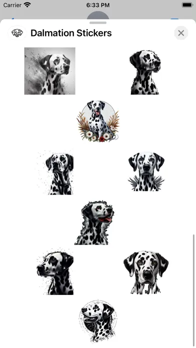 Captures d'écran de Dalmation Stickers
