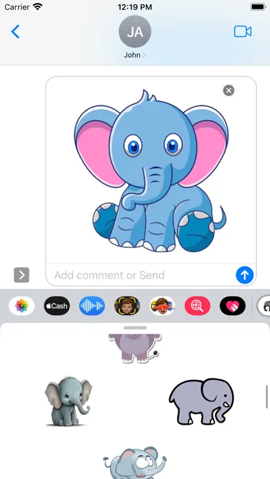 Elephant Stickers应用截图