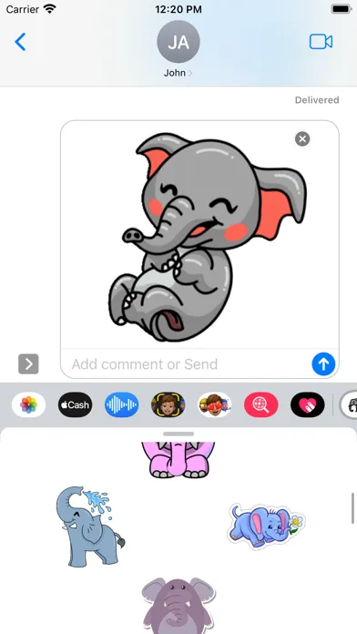 Elephant Stickers应用截图