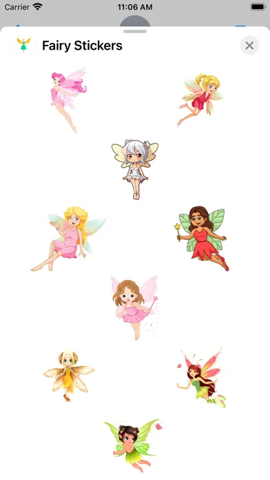 Ảnh chụp màn hình của Fairy Stickers