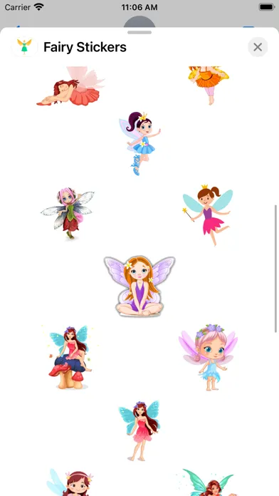 Ảnh chụp màn hình của Fairy Stickers