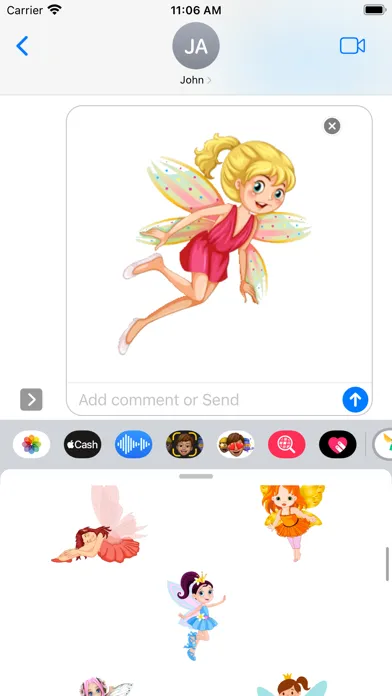 Ảnh chụp màn hình của Fairy Stickers