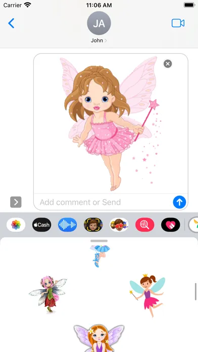 Ảnh chụp màn hình của Fairy Stickers