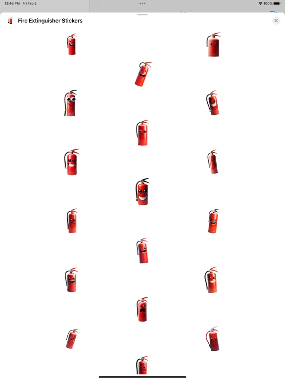 Fire Extinguisher Stickers iPad  スクリーンショット