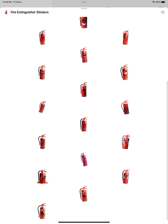 Fire Extinguisher Stickers iPad  スクリーンショット
