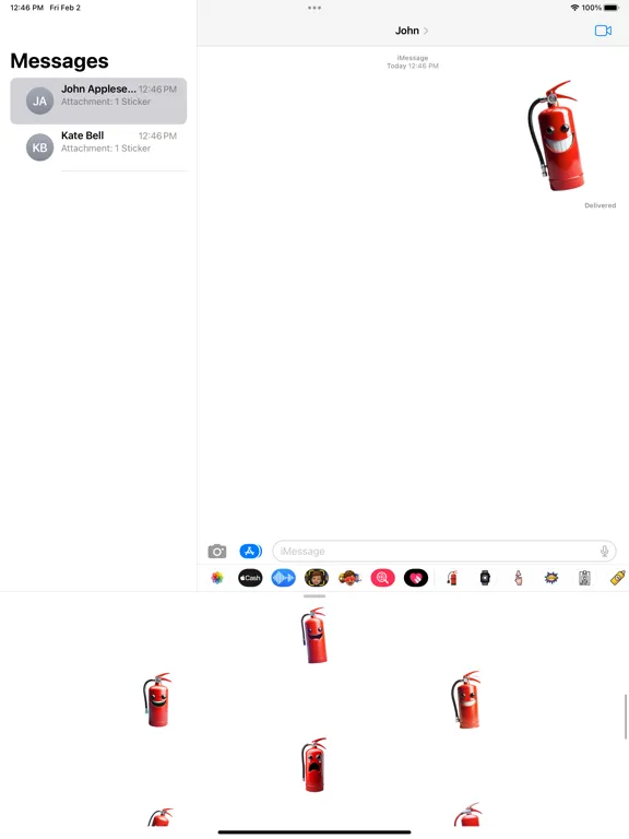 Fire Extinguisher Stickers iPad  スクリーンショット