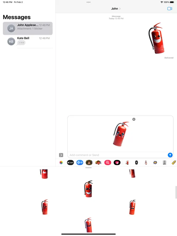 Fire Extinguisher Stickers iPad  スクリーンショット