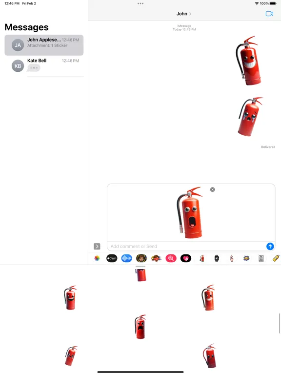 Fire Extinguisher Stickers iPad  スクリーンショット