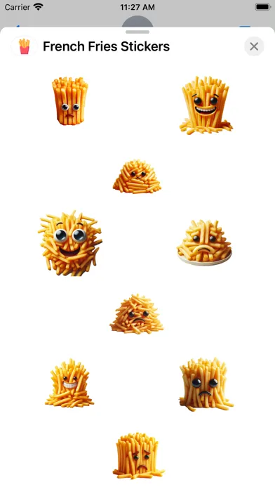 French Fries Stickers Screenshots