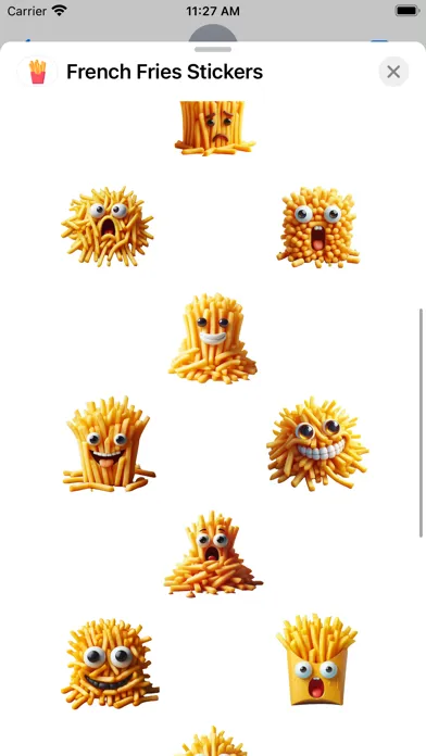 French Fries Stickers Screenshots
