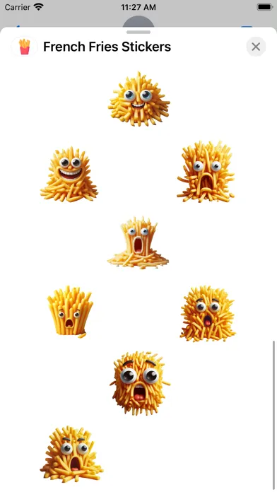 French Fries Stickers Screenshots