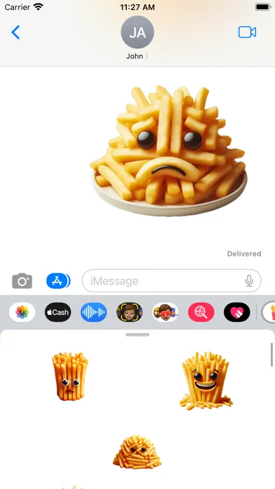 French Fries Stickers Screenshots