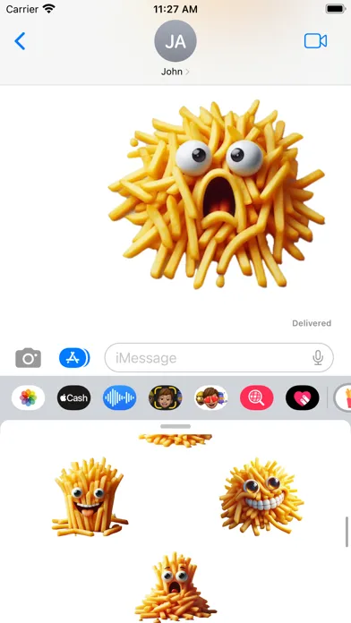 French Fries Stickers Screenshots