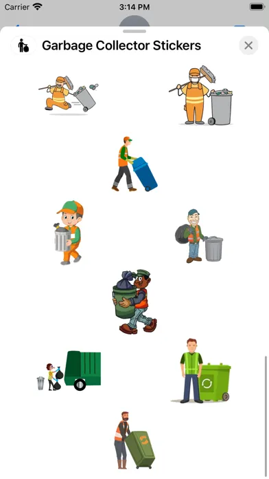 Capturas de tela do Garbage Collector Stickers