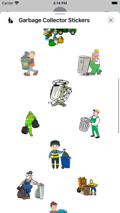 Capturas de tela do Garbage Collector Stickers