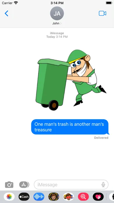 Capturas de tela do Garbage Collector Stickers