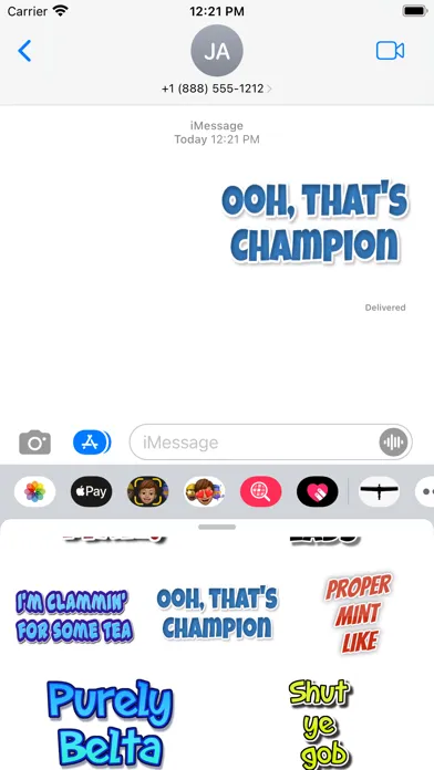 Capturas de pantalla de Geordie Stickers