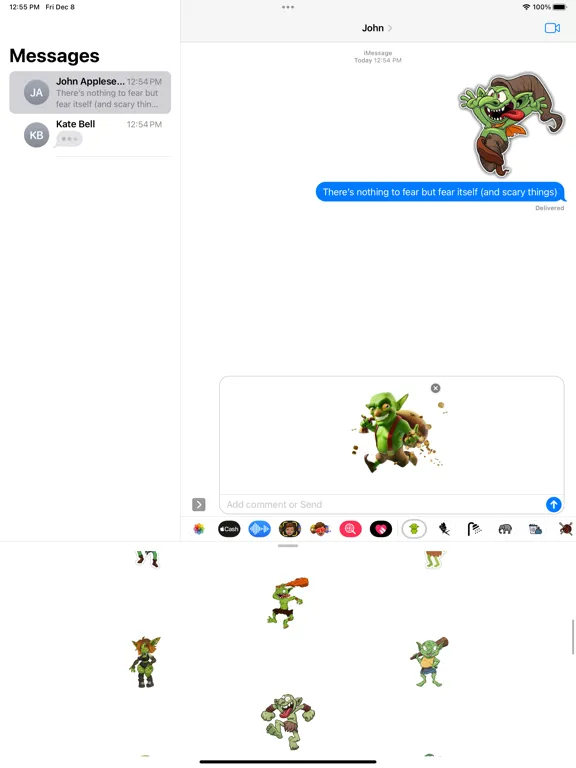 Goblin Stickers iPad  स्क्रीनशॉट