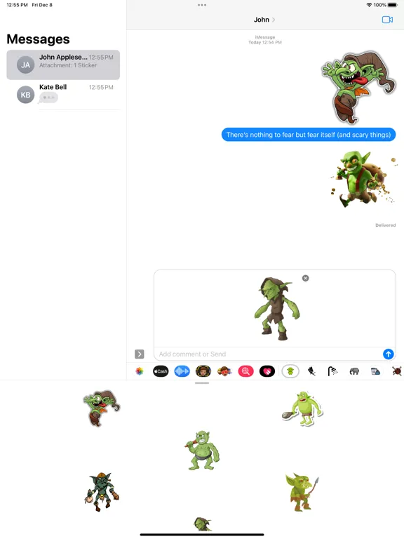 Goblin Stickers iPad  स्क्रीनशॉट