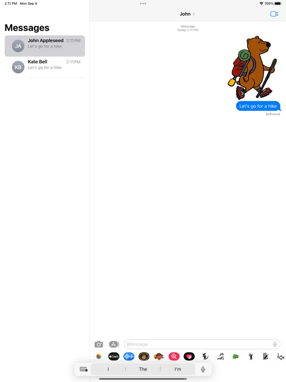 Hiking Stickers iPad  স্ক্রিনশট
